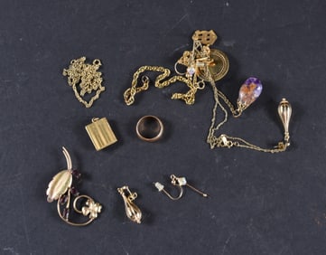 Gold Filled Group of Jewelry Items
