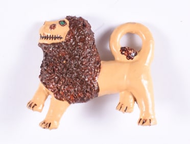 Miniature Bell Lion Brooch