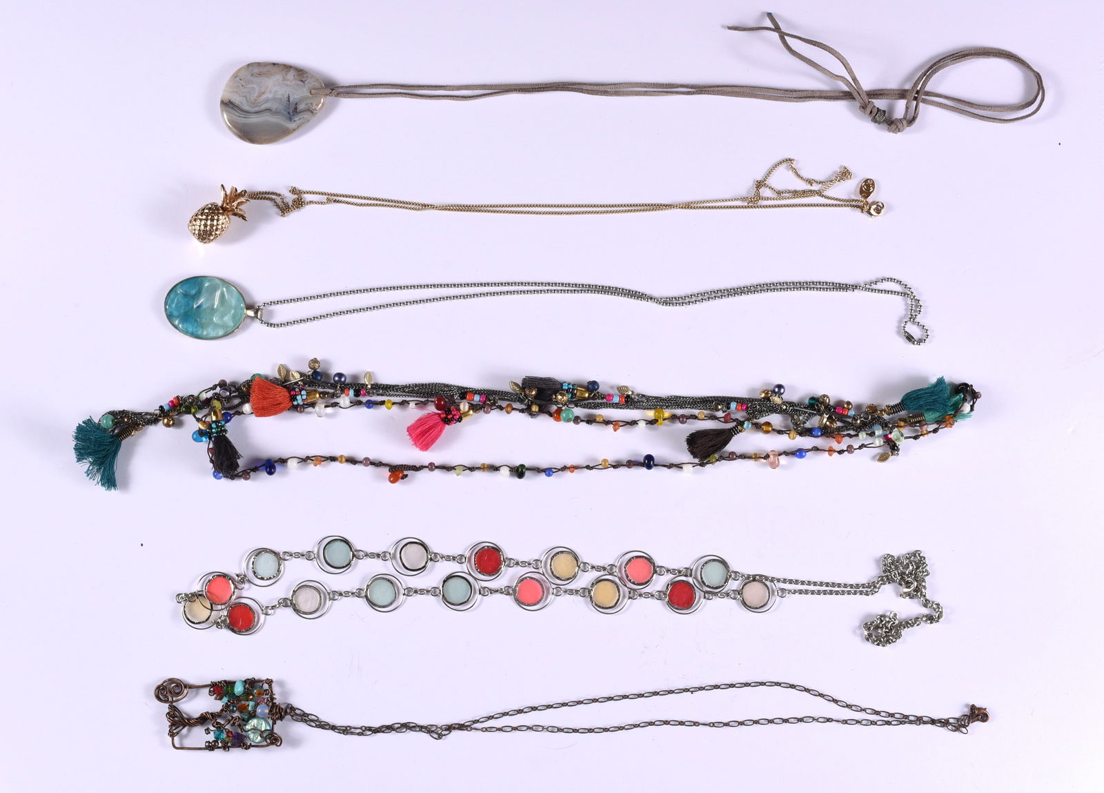 Vintage Tribal Beaded Necklace Group (1 of 2)