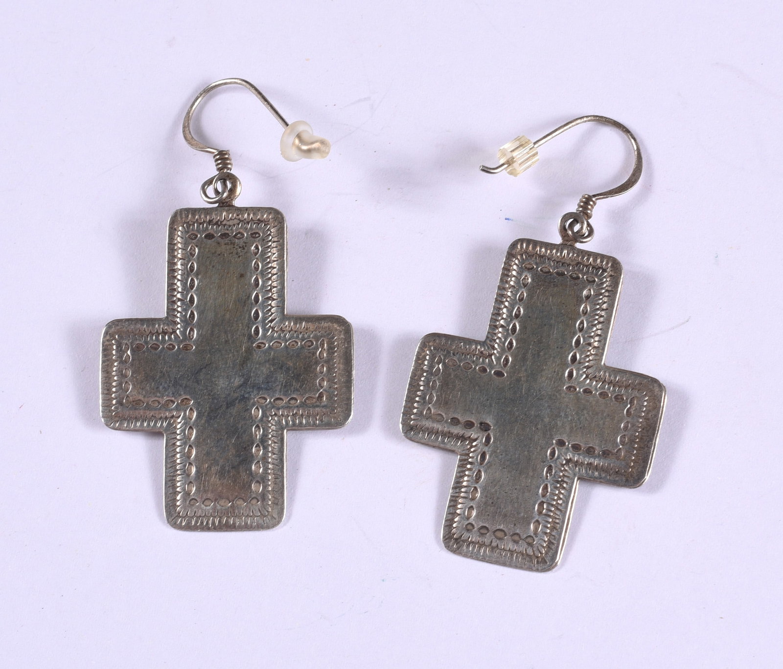 Sterling Cross Earings: This is a collection of jewelry from two estates. All items are sold as is where is. We can in house ship and our price is below under condition. The price to the right is 3rd party shipping. To get i
