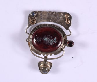Jennie Lorette Keatts Sterling Silver Brooch
