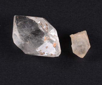 Two Pieces of Crystal Rock