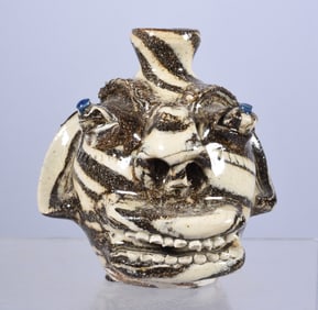Steve Abee Miniature Swirl Face Jug