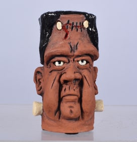 Michael Crocker Miniature Frankenstine Face Jug