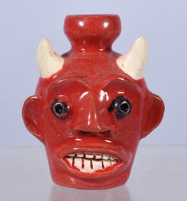 Randy Tobias Miniature Devil Face Jug