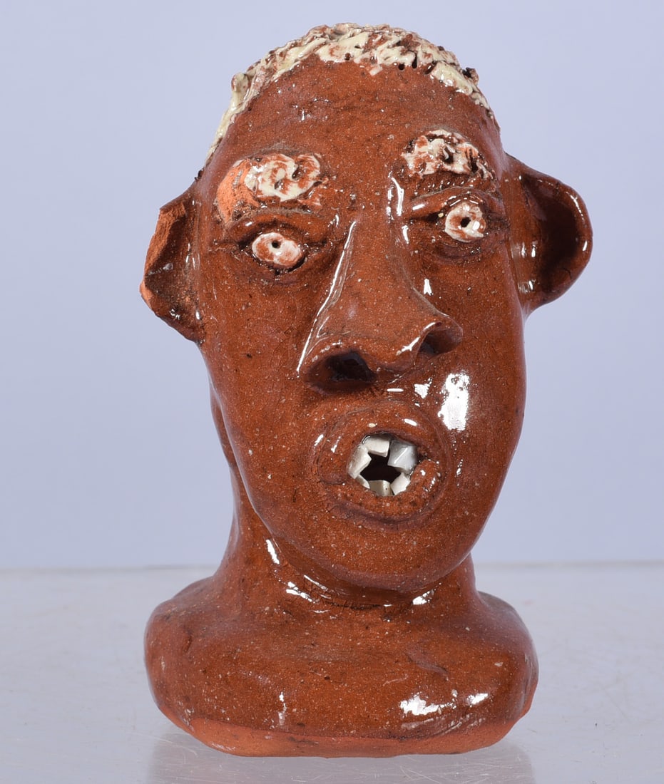 Peggy Hodge Miniature Wig Stand: miniature wig stand by Peggy Hodge. Signed. All items can be shipped in house see price under condition. The price to right is 3rd party and has nothing to do with us. To get in house shipping select 