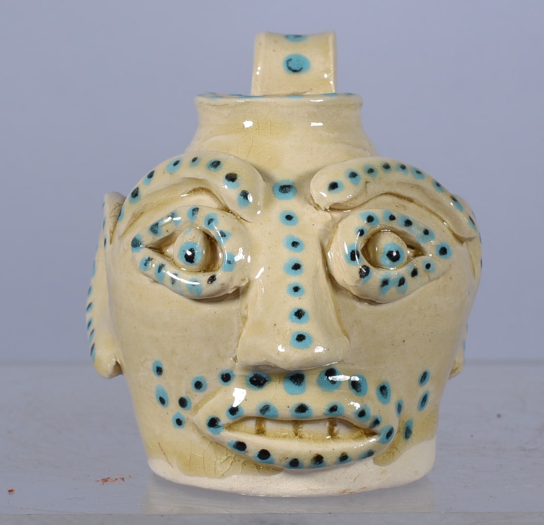 Nancy Richards Rare Art Miniature Face Jug (1 of 4)
