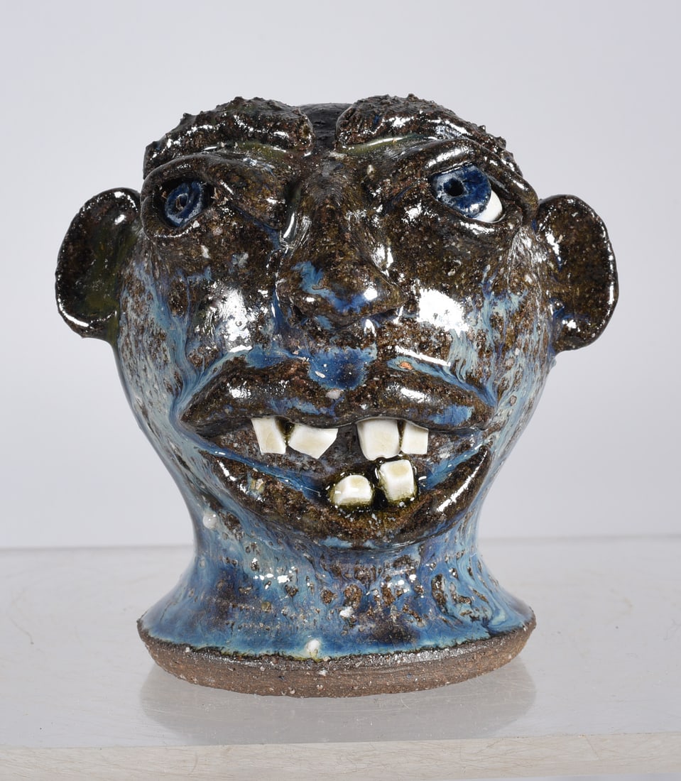 Stephen Harrison Miniature Wig Stand Face Jug (1 of 5)