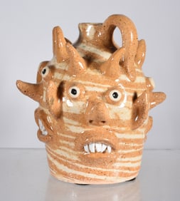 Kathy Richards Four Sided Miniature Face Jug