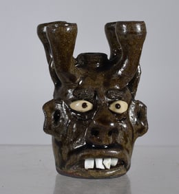 Wayne Hewell Miniature Candalabra Face Jug