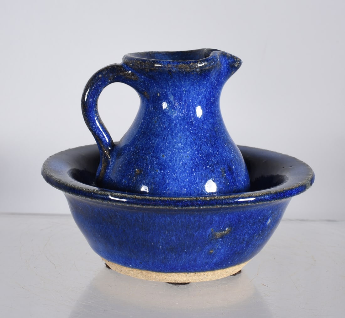 Charles Lisk Miniature Bowl 4" and Pitcher 3" (1 of 4)