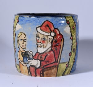 Stacy Lambert Christmas Painted Pottery