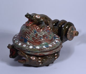 Stacy Lambert Pottery Lidded Desk Jar