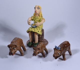 Stacy Lambert Goldie Locks 5" and The Three Bears 3"