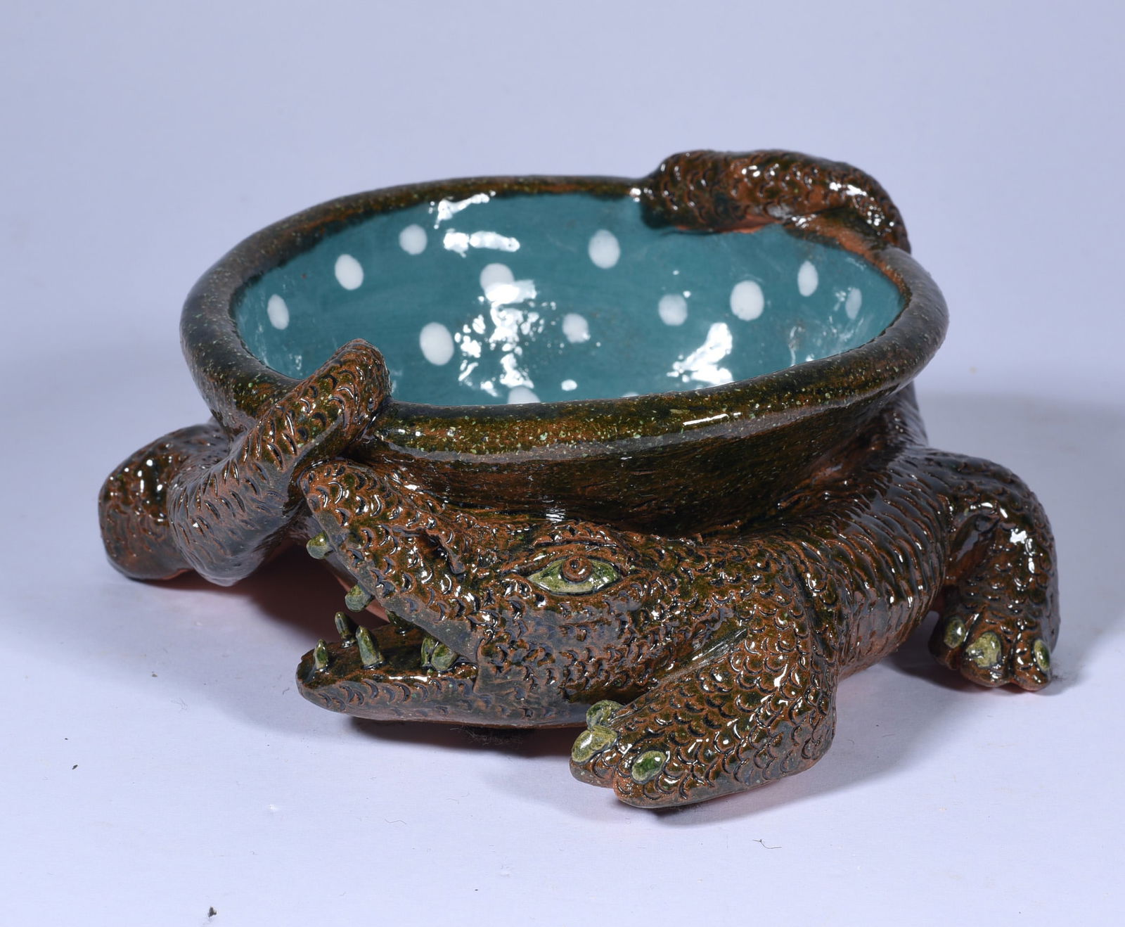 Stacy Lambert Alligator Bowl (1 of 4)