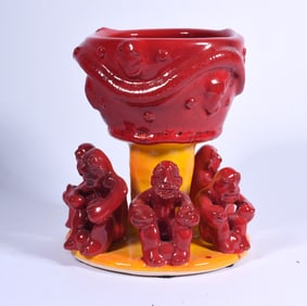 Stacy Lambert Pottery Cup with Men