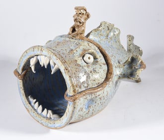 Tim Whitten Pottery Fish Figural