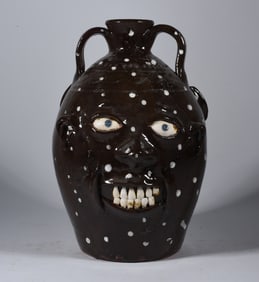 Stacy Lambert and Walter Fleming Pottery Face Jug