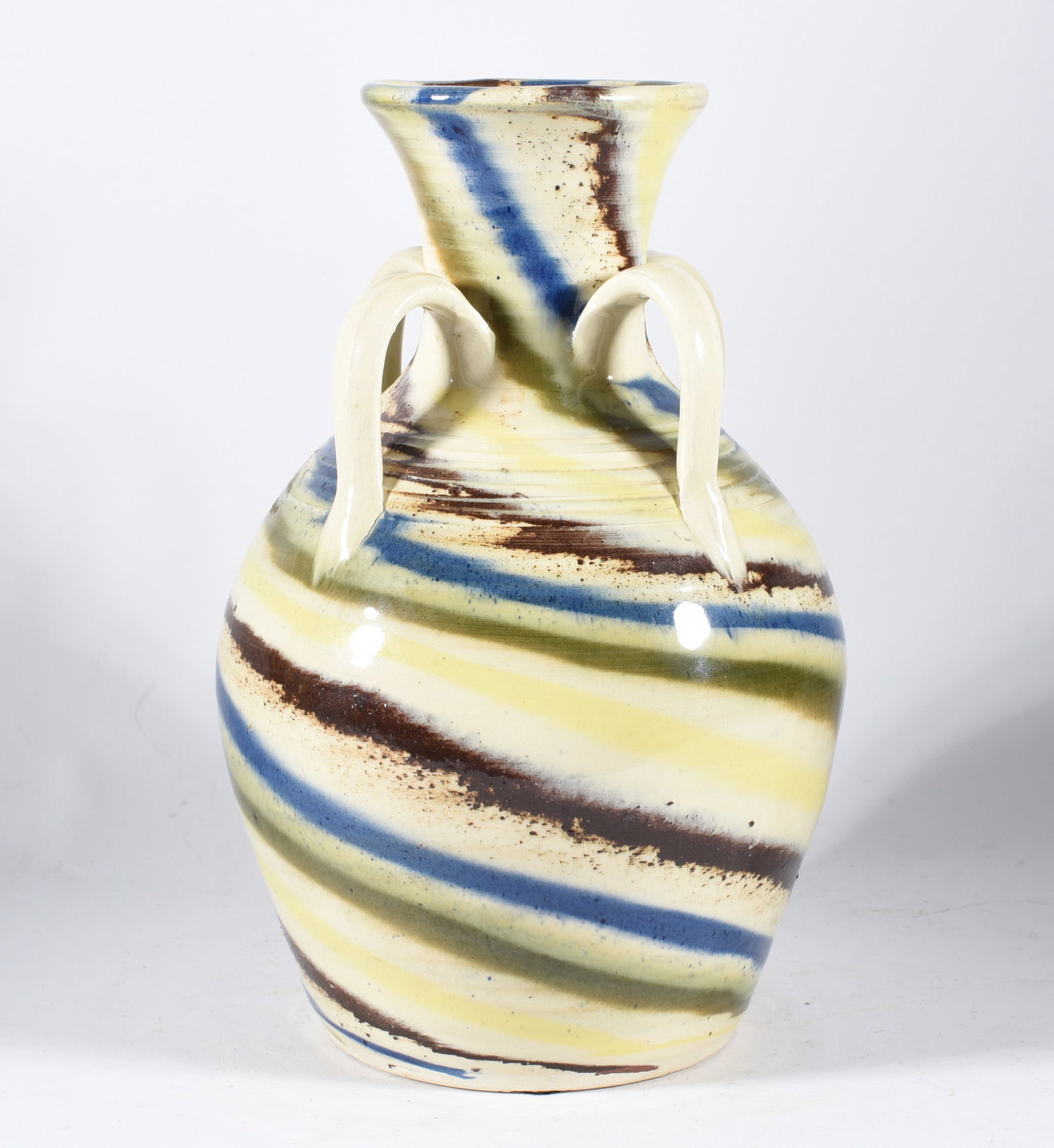 Charles Lisk Swirl Pottery Vase (1 of 3)