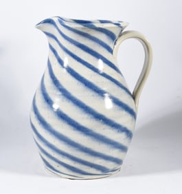 Charles Lisk Swirl Pottery Pitcher