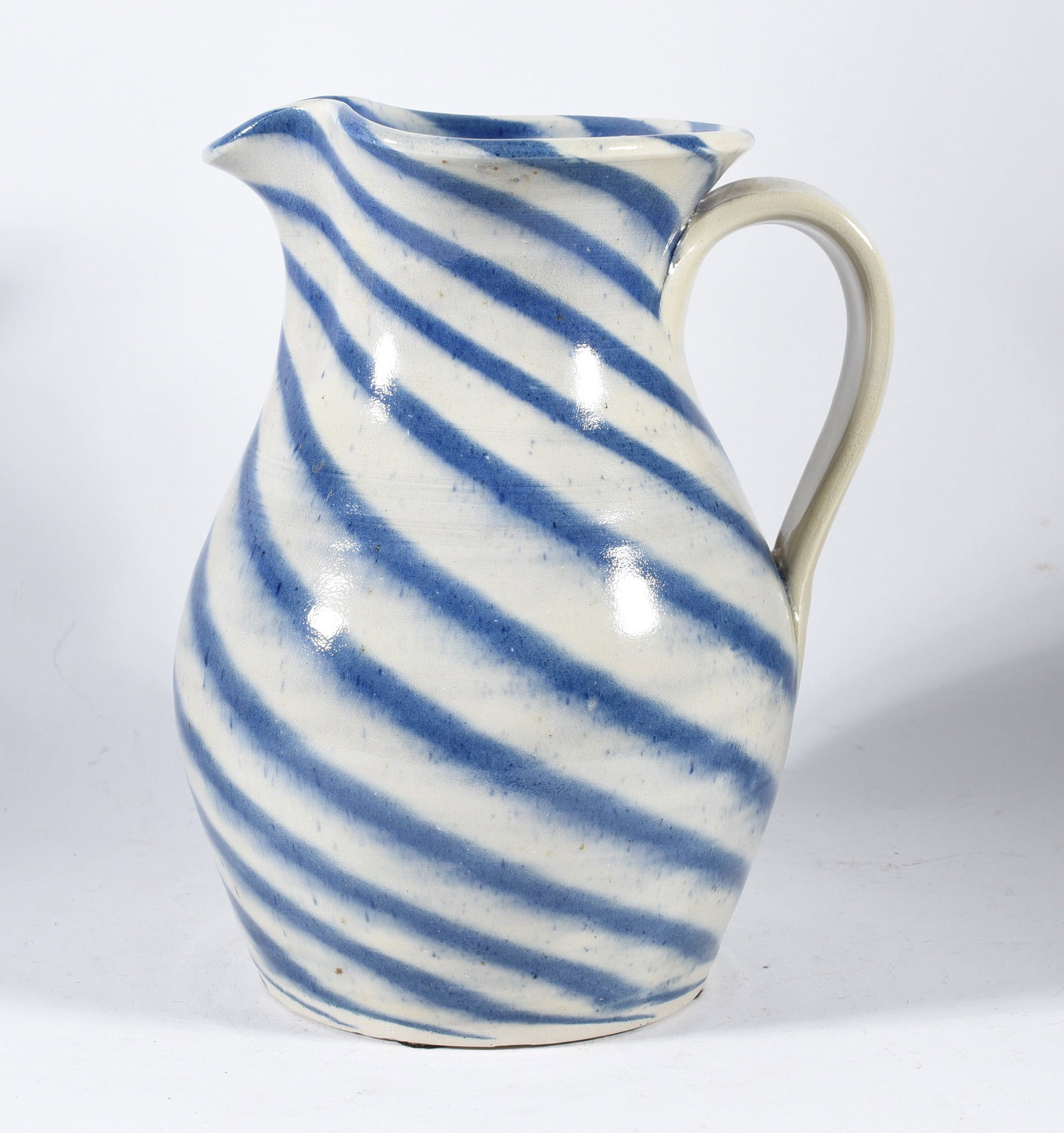 Charles Lisk Swirl Pottery Pitcher (1 of 4)