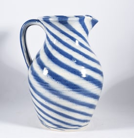Charles Lisk Swirl Pottery Pitcher