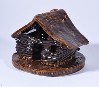 Early Stacy Lambert Folk Pottery House dated 1996