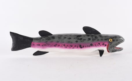 Tim Lewis Carved Wooden Fish