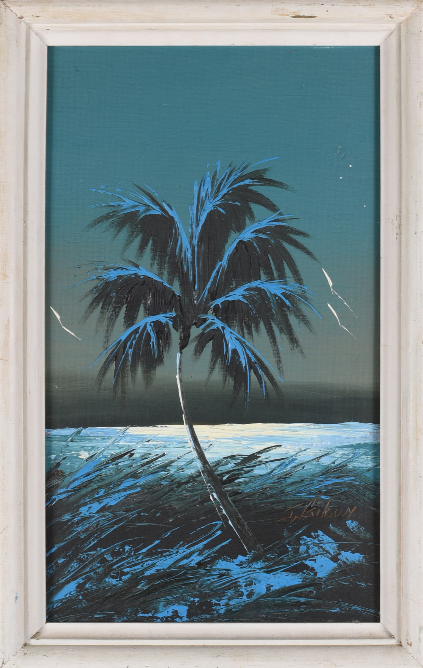 James Gibson (1938 - 2017) Highway Men Painting : painting on artist board, original frame. Signed.We do offer in house shipping. Shipping rates are listed under condition for each item. We will combine shipping as much as possible to cut the price d
