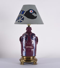 Randy Tobias Face Jug Lamp