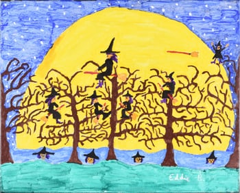 Folk Painting by Eddie B.