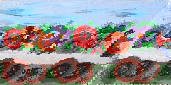 Ol' Roff signed Folk Painting