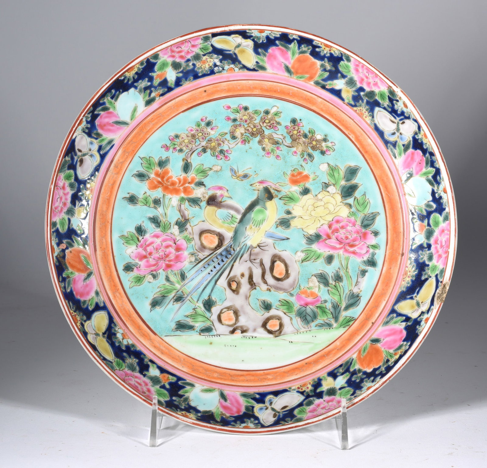 Antique Famille Verte Chinese Porcelain Plate 11": READ IN FULL! These items are all from an attic that we cleaned out. These are sold as is where is. See pictures for details. If we in house pack and ship for you it takes 4 weeks or so DO NOT ASK WHE