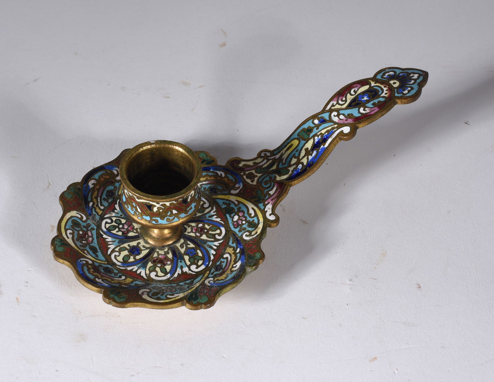 Vintage Cloisonne Bedside French Candlestick: READ IN FULL! These items are all from an attic that we cleaned out. These are sold as is where is. See pictures for details. If we in house pack and ship for you it takes 4 weeks or so DO NOT ASK WHE