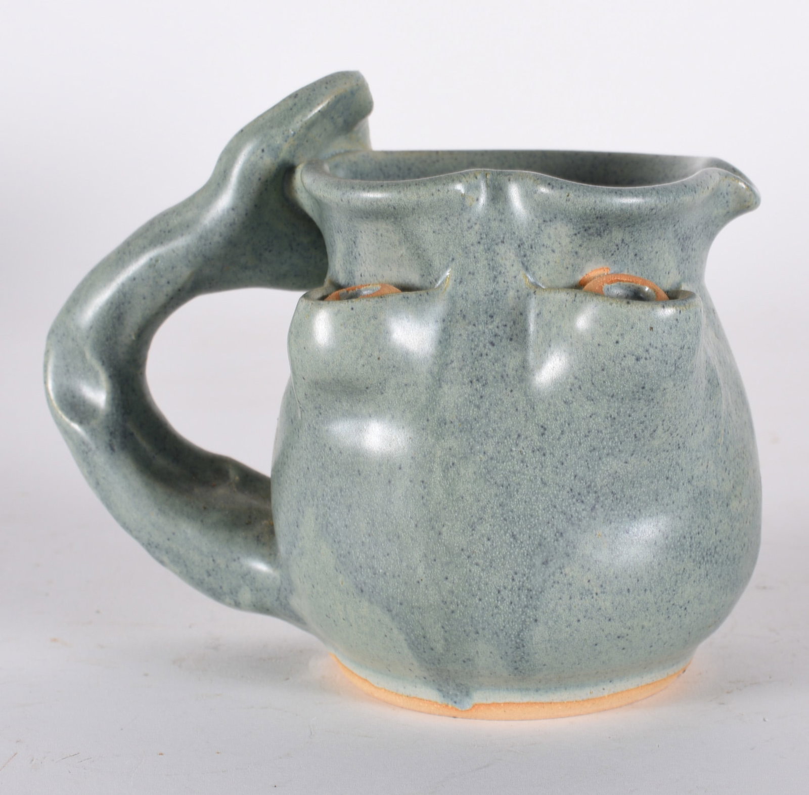 North Carolina Folk Pottery Eyeball Mug: READ IN FULL! These items are all from an attic that we cleaned out. These are sold as is where is. See pictures for details. If we in house pack and ship for you it takes 4 weeks or so DO NOT ASK WHE
