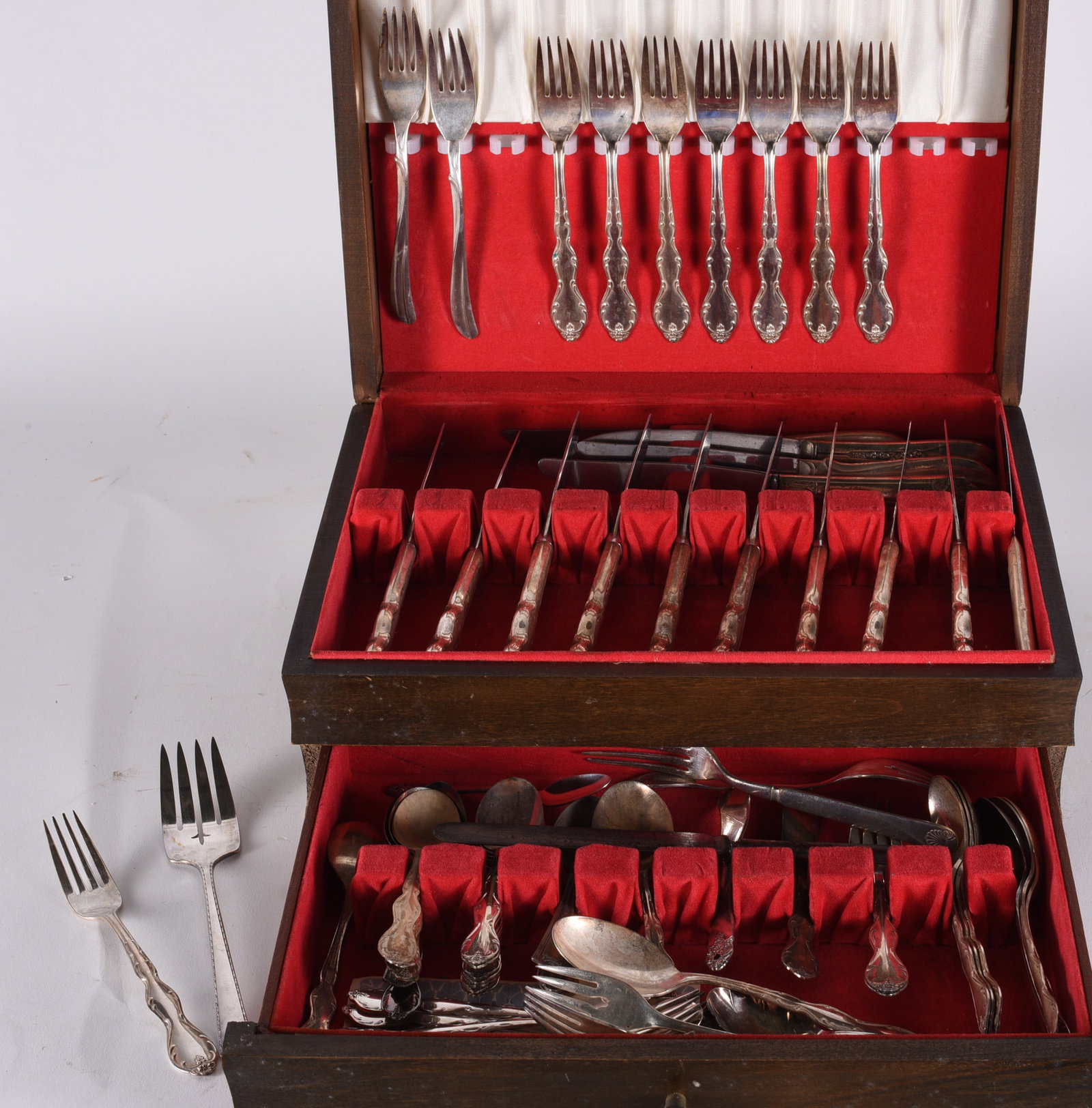 Flatware Stainless Steel in Box: READ IN FULL! These items are all from an attic that we cleaned out. These are sold as is where is. See pictures for details. If we in house pack and ship for you it takes 4 weeks or so DO NOT ASK WHE