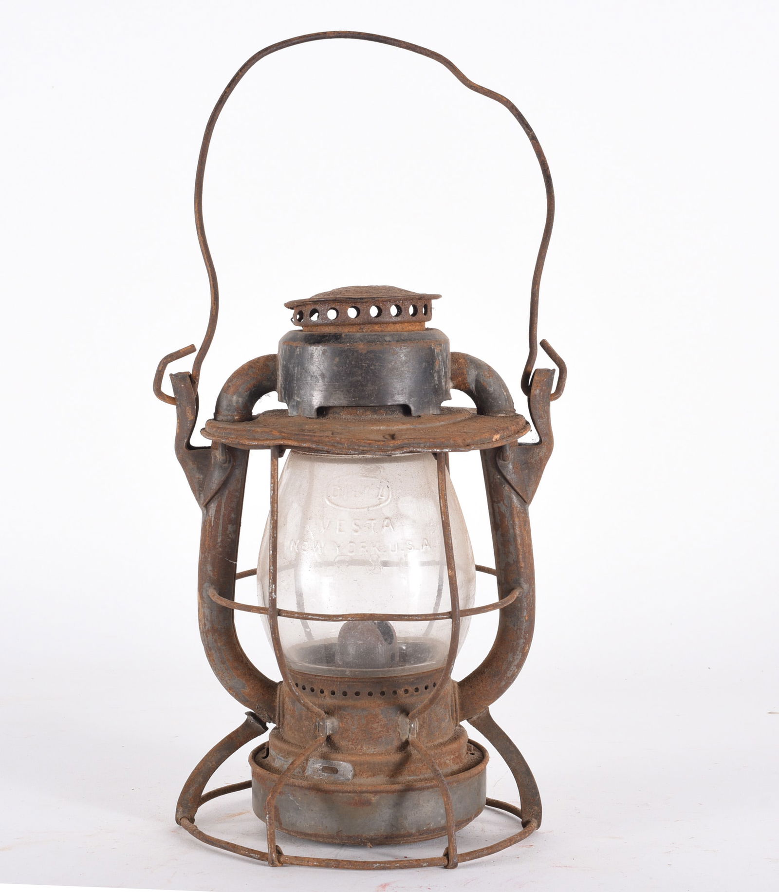 Philadelphia & Reading Railroad Lantern signed globe (1 of 3)