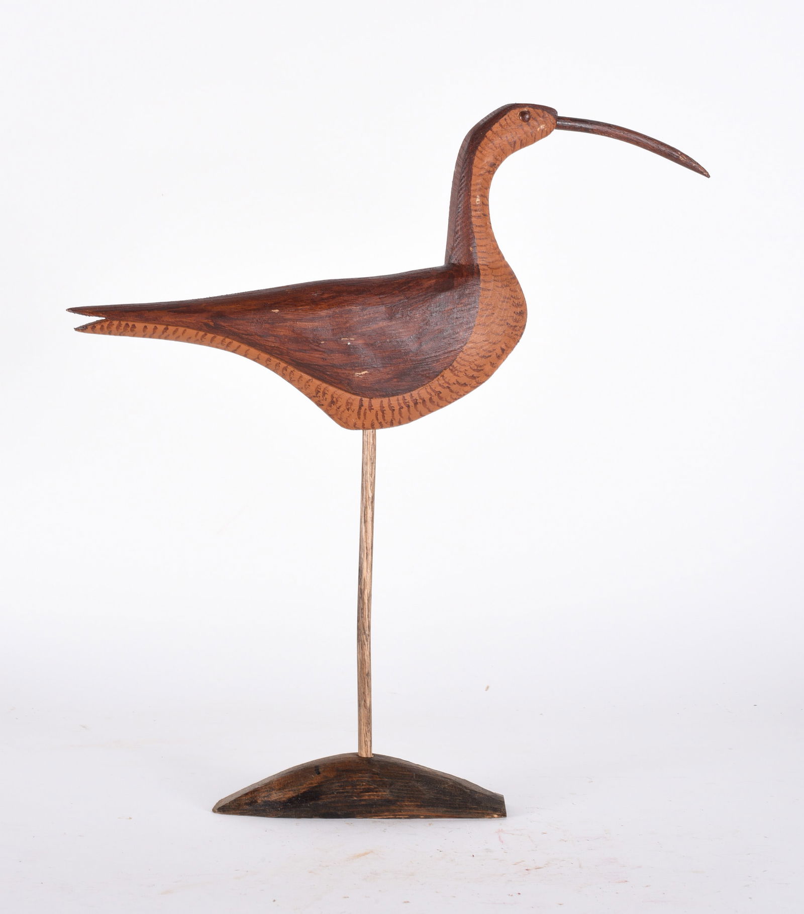 Folk Art Carved Wooden Shorebird 15"x16": READ IN FULL! These items are all from an attic that we cleaned out. These are sold as is where is. See pictures for details. If we in house pack and ship for you it takes 4 weeks or so DO NOT ASK WHE