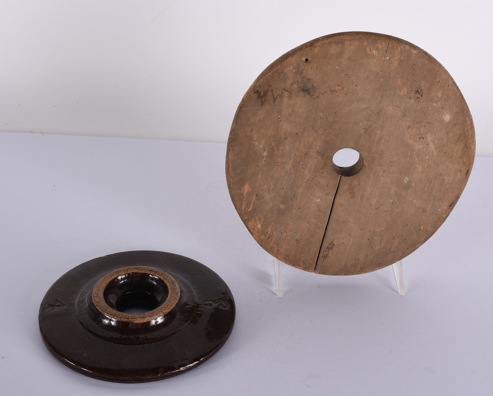 Two Churn Lids: READ IN FULL! These items are all from an attic that we cleaned out. These are sold as is where is. See pictures for details. If we in house pack and ship for you it takes 4 weeks or so DO NOT ASK WHE