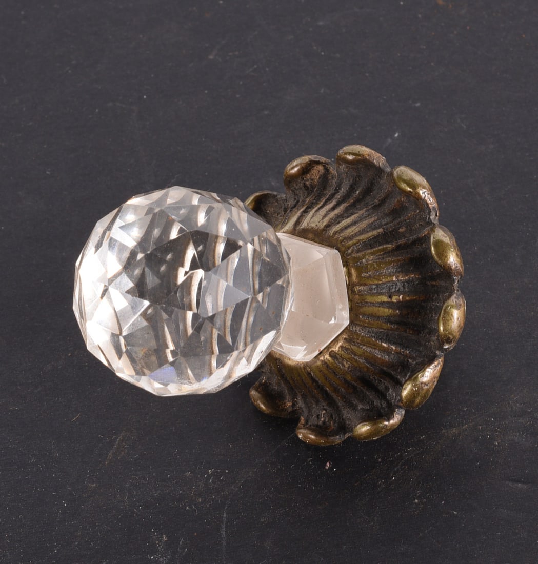 Antique Glass Hardware Knob (1 of 2)
