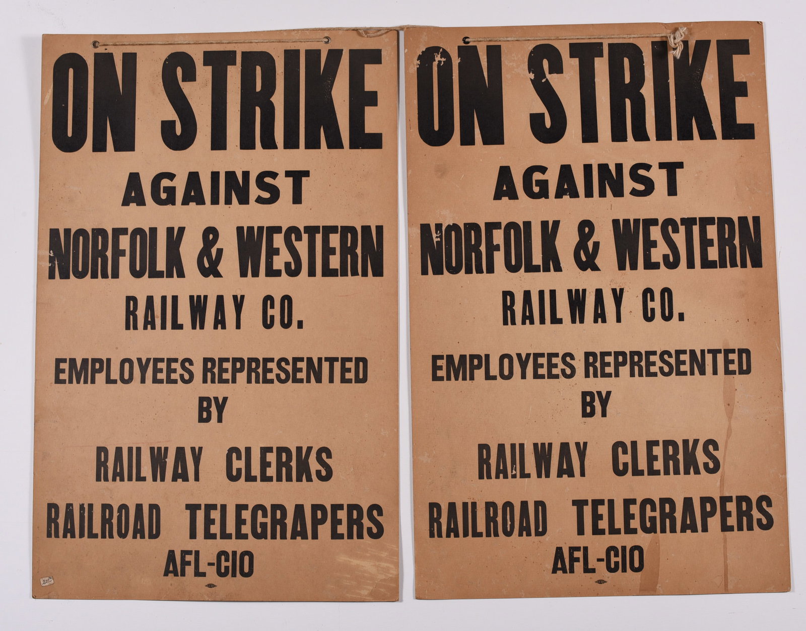 Norfolk & Western Railway Broadside (2) 14"x22" each (1 of 2)