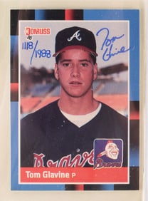 1988 Donruss Tom Glavine Autograph Baseball Card
