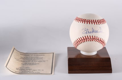 Stan Musial Autograph Baseball with COA
