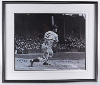 Joe DiMaggio Autographed Pitcure with COA
