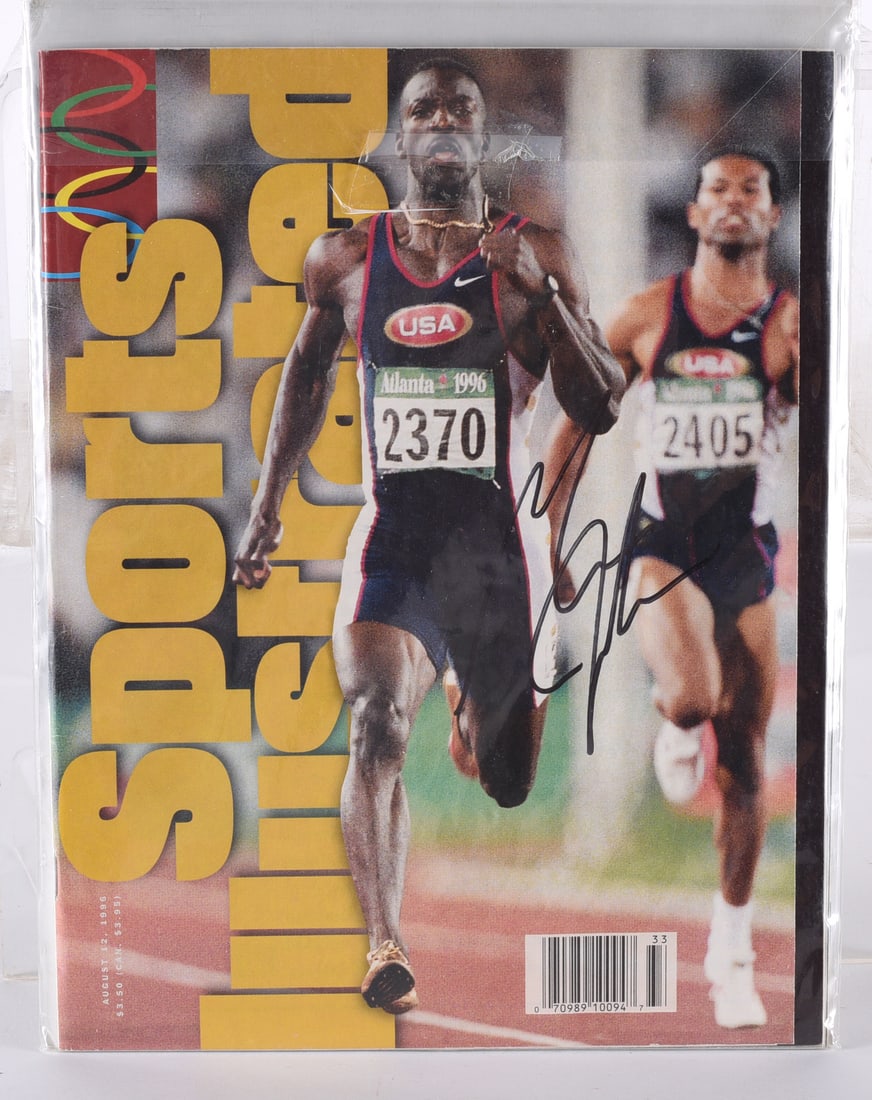 Michael Johnson Sports Illustrated Autograph: All items are from one collection. The majority of signed pieces came from QVC and all have COA and the original reciept from QVC purchased in the 90s. The reciept will be held back because it has nam