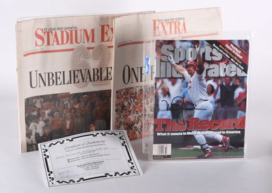 Mark Mcgwire Autograph Sports Illustrated with COA
