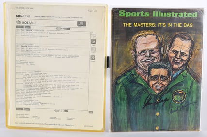 Player, Nicklaus, Palmer signed Sports Illustrated