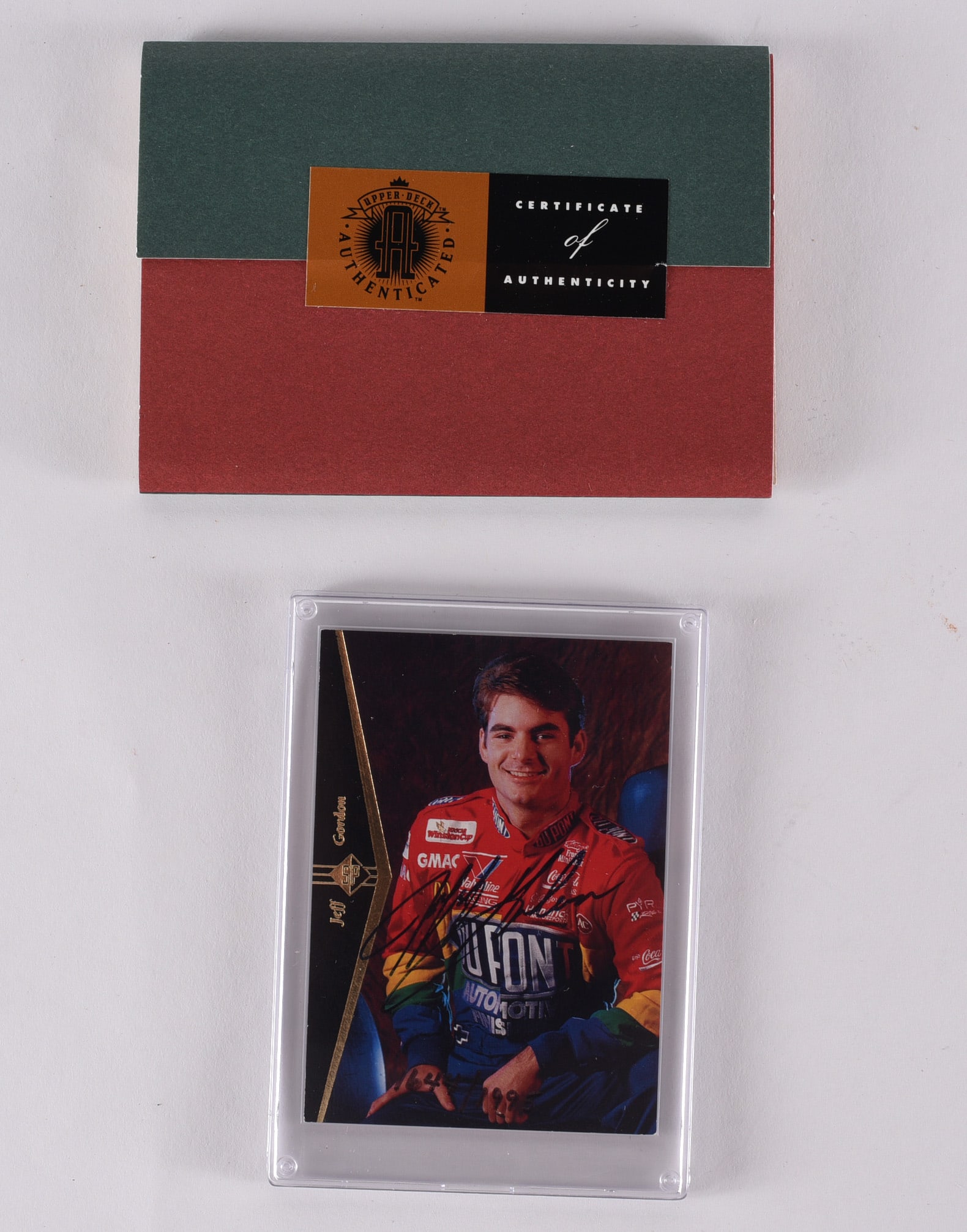 Jeff Gordon Autographed Card COA (1 of 3)