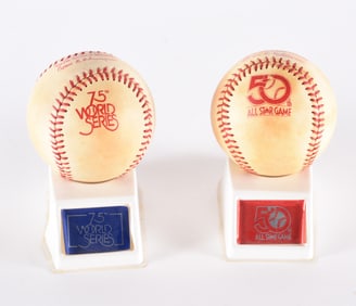 World Series and All Star Game Souviner Balls