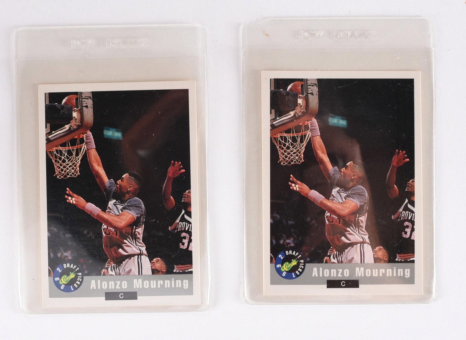 1992 Classic Alonzo Mourning Cards: All items are from one collection. The majority of signed pieces came from QVC and all have COA and the original reciept from QVC purchased in the 90s. The reciept will be held back because it has nam